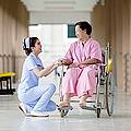 Nurse caring for patient